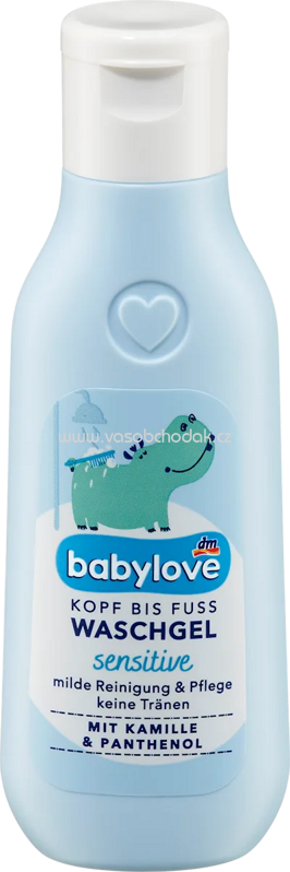 Babylove Kopf bis Fuß Waschgel sensitive Reisegröße, 50 ml Babylove Kopf bis Fuß Waschgel sensitive Reisegröße, 50 ml