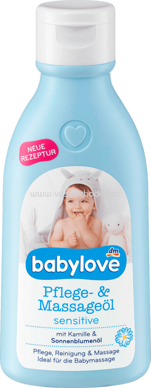 Babylove Pflege & Massageöl sensitive, 250 ml