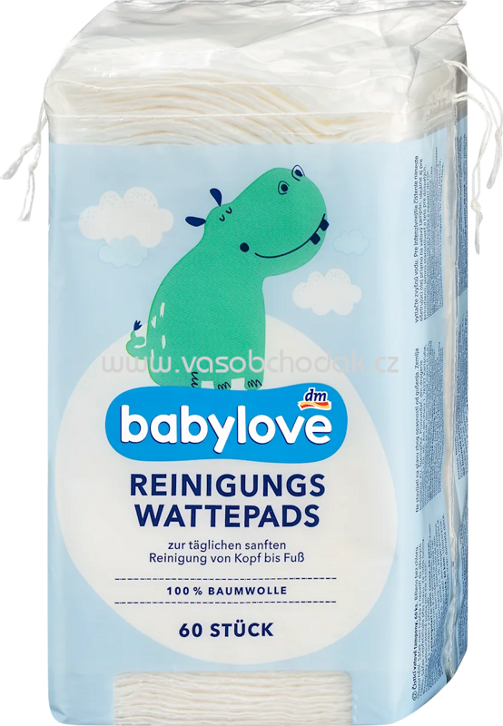 Babylove Reinigungs Wattepads, 60 St