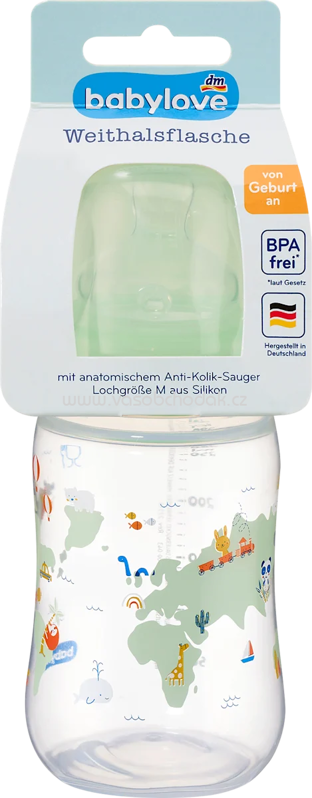 Babylove Babyflasche Weithals, mint, 280 ml, 1 St Babylove Babyflasche Weithals, mint, 280 ml, 1 St