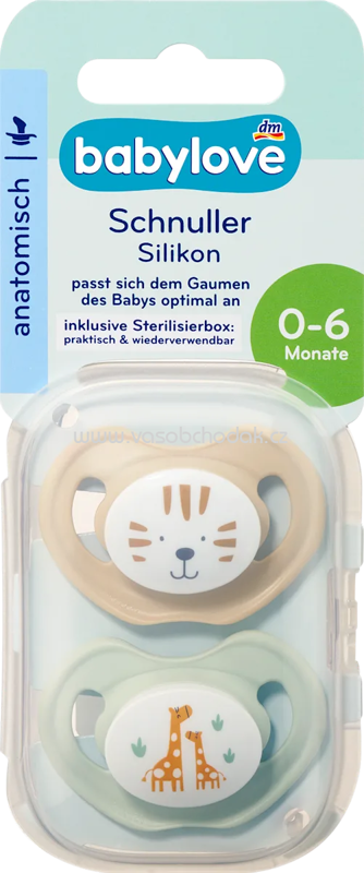 babylove Schnuller Silikon anatomisch, beige/mint, Gr. 1, 0-6 Monate, 2 St babylove Schnuller Silikon anatomisch, beige/mint, Gr. 1, 0-6 Monate, 2 St