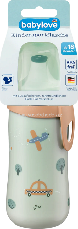 Babylove Trinkflasche Kinder grün , 330 ml, 1 St