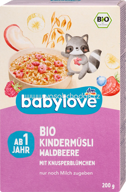 babylove Kindermüsli Waldbeere ab 1 Jahr, 200 g babylove Kindermüsli Waldbeere ab 1 Jahr, 200 g