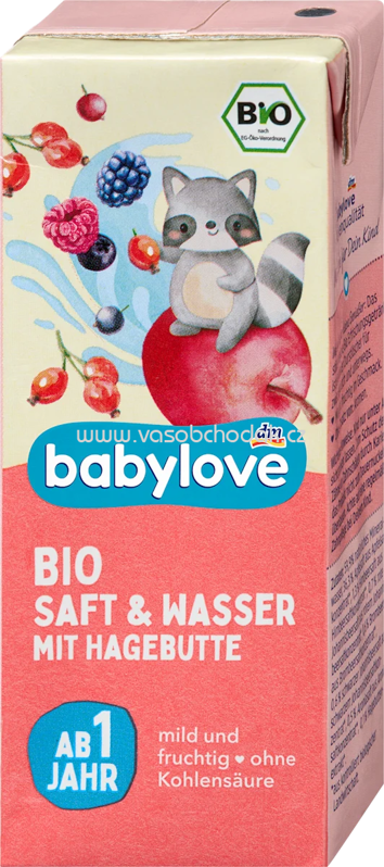 babylove Saft & Wasser Hagebutte ab 1 Jahr, 200 ml babylove Saft & Wasser Hagebutte ab 1 Jahr, 200 ml