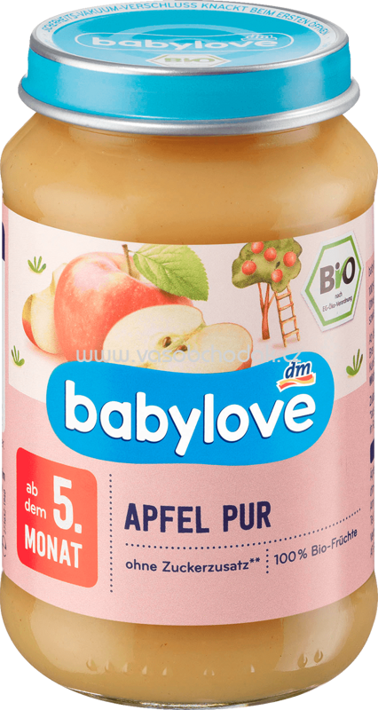 Babylove Apfel pur, nach dem 5. Monat, 190g Babylove Apfel pur, nach dem 5. Monat, 190g