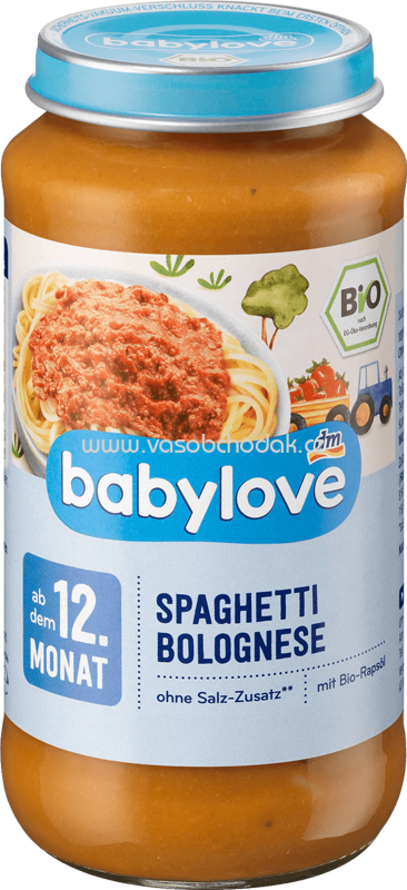 Babylove Spaghetti Bolognese, ab dem 12. Monat, 250g