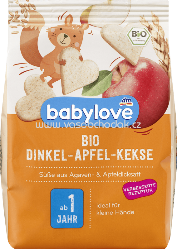 Babylove Bio Dinkel-Apfel-Kekse, ab 1 Jahr, 125g