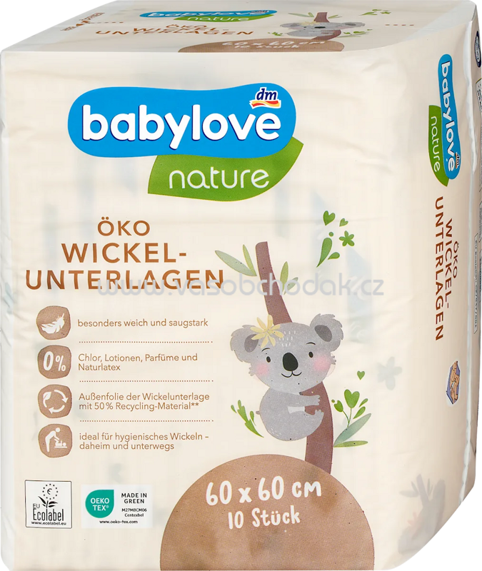 Babylove nature Wickelunterlage, 10 St Babylove nature Wickelunterlage, 10 St