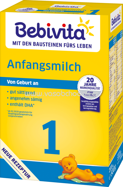 Bebivita Anfangsmilch 1, von Geburt an, 500g