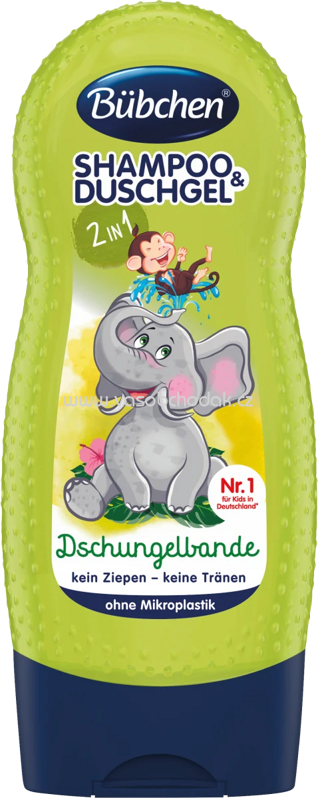 Bübchen Kids Shampoo & Duschgel Dschungelbande, 230 ml