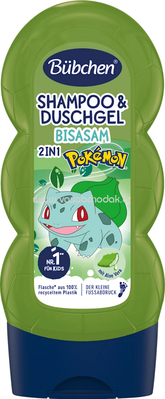 Bübchen Kinder Shampoo & Duschgel 2in1 Pokémon Bisasam, 230 ml Bübchen Kinder Shampoo & Duschgel 2in1 Pokémon Bisasam, 230 ml