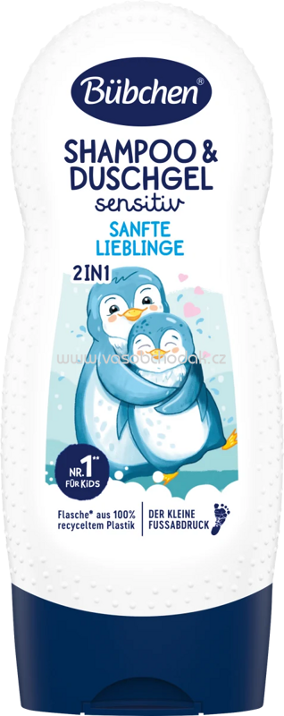 Bübchen Kinder Shampoo & Duschgel 2in1 Sanfte Lieblinge sensitiv, 230 ml