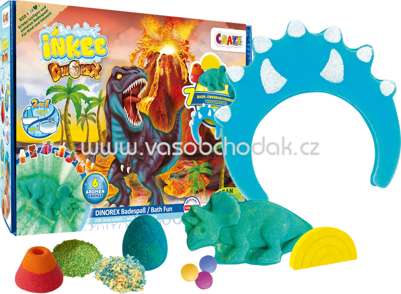 CRAZE Geschenkset Kinder Badezusatz Dinorex Badespaß 6tlg., 1 St CRAZE Geschenkset Kinder Badezusatz Dinorex Badespaß 6tlg., 1 St
