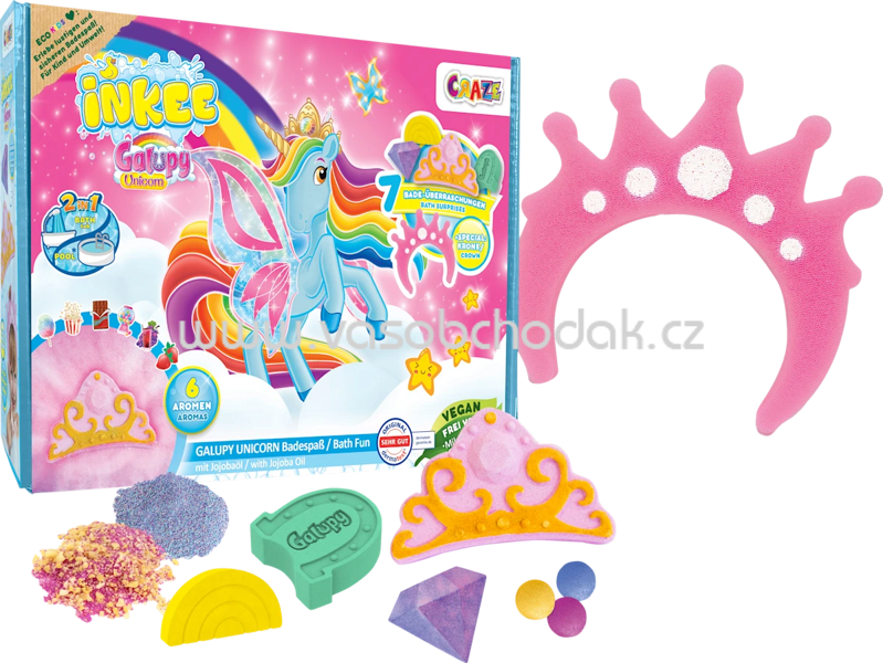 CRAZE Geschenkset Kinder Badezusatz Galupy Unicorn Badespaß 6tlg, 1 St CRAZE Geschenkset Kinder Badezusatz Galupy Unicorn Badespaß 6tlg, 1 St