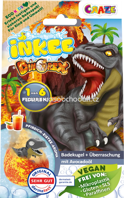 CRAZE Kinder Badezusatz Badebombe Dino, 1 St CRAZE Kinder Badezusatz Badebombe Dino, 1 St