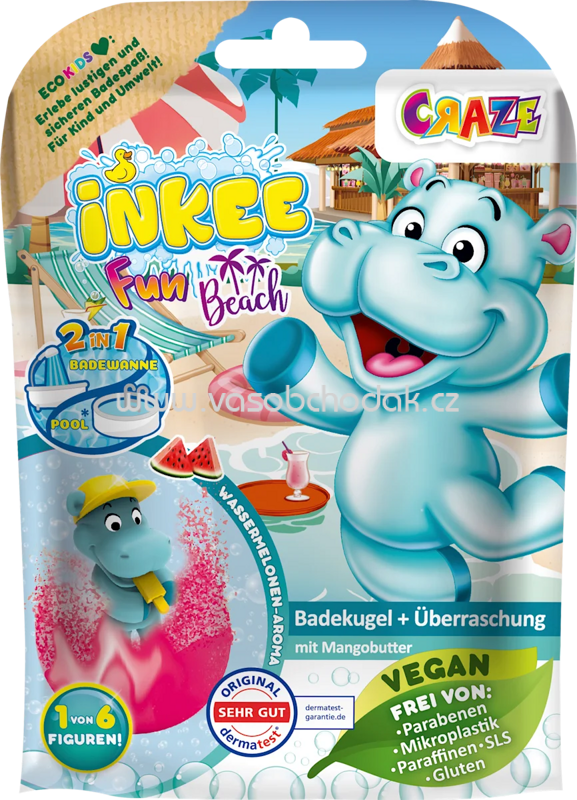 CRAZE Kinder Badezusatz Badebombe Fun Beach, 1 St CRAZE Kinder Badezusatz Badebombe Fun Beach, 1 St