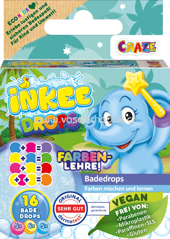 CRAZE Kinder Badezusatz Badedrops für Zauberstab, 16 St CRAZE Kinder Badezusatz Badedrops für Zauberstab, 16 St