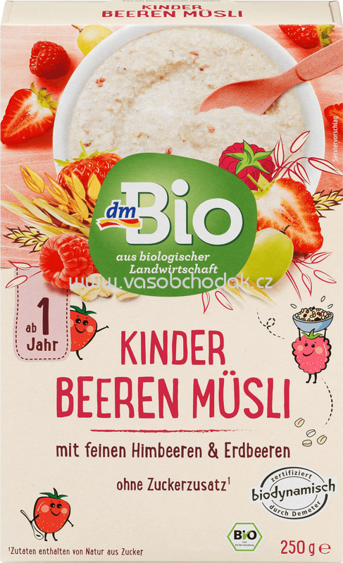 dmBio Kinder Beeren Müsli, ab 1 Jahr, 250g