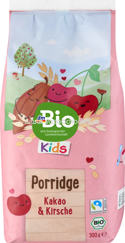 dmBio Porrdige Kakao & Kirsche, ab 3 Jahren, 500g dmBio Porrdige Kakao & Kirsche, ab 3 Jahren, 500g