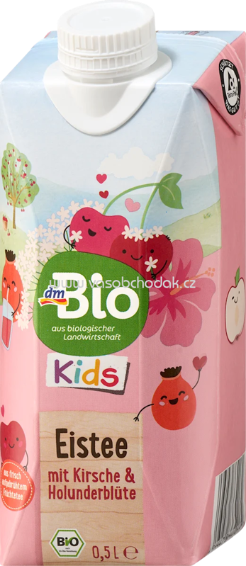 dmBio Eistee Kirsche & Holunderblüte, LE, 500 ml dmBio Eistee Kirsche & Holunderblüte, LE, 500 ml