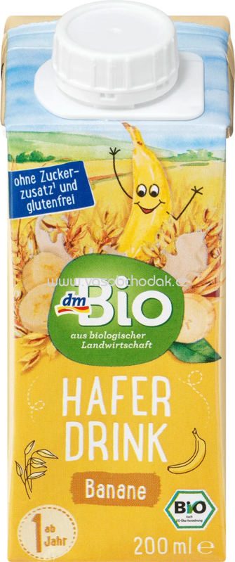 dmBio Haferdrink Banane, ab 1 Jahr, 200 ml dmBio Haferdrink Banane, ab 1 Jahr, 200 ml