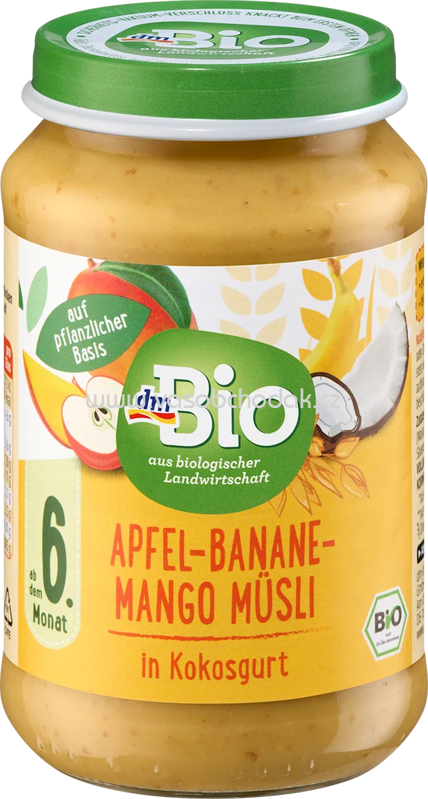 dmBio Apfel, Banane, Mango Müsli in Kokos, ab dem 6. Monat, 190g