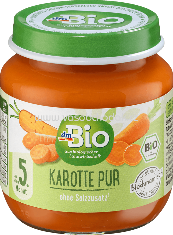 dmBio Karotte pur, nach dem 5. Monat, 125g dmBio Karotte pur, nach dem 5. Monat, 125g