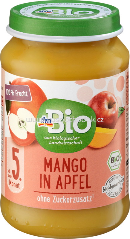dmBio Mango in Apfel, nach dem 5. Monat, 190g