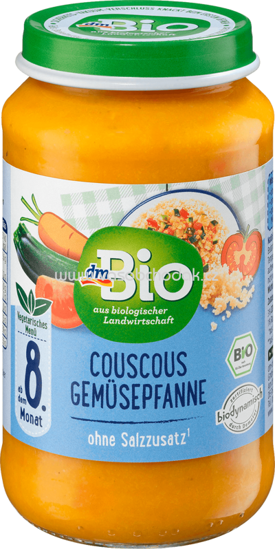 dmBio Couscous-Gemüsepfanne, ab dem 8. Monat, 220g