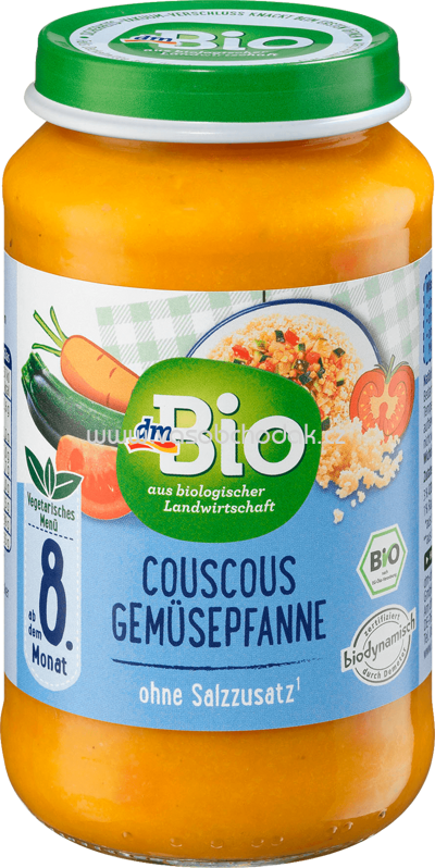 dmBio Couscous-Gemüsepfanne, ab dem 8. Monat, 220g dmBio Couscous-Gemüsepfanne, ab dem 8. Monat, 220g