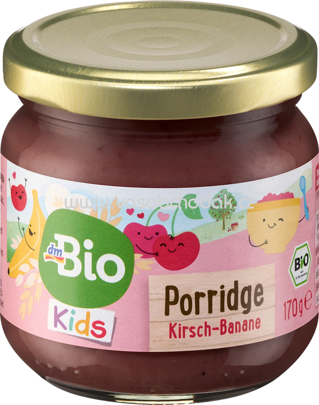 dmBio Porridge Kirsch-Banane, ab 3 Jahren, LE, 170g dmBio Porridge Kirsch-Banane, ab 3 Jahren, LE, 170g
