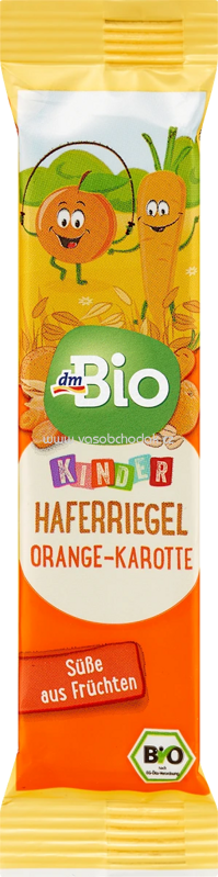 dmBio Haferriegel Orange-Karotte, ab 3 Jahren, 30g
