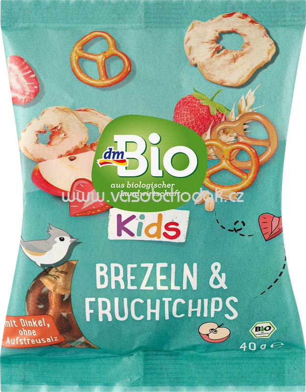 dmBio Kids Brezeln & Fruchtchips, ab 3 Jahren, 40g