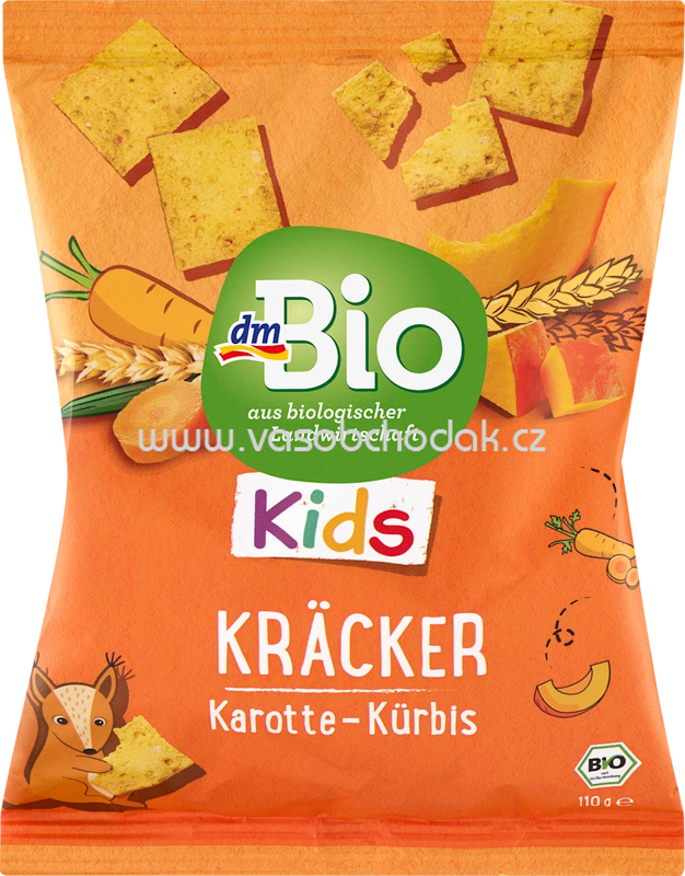 dmBio Kräcker Karotte-Kürbis, ab 3 Jahren, 110g