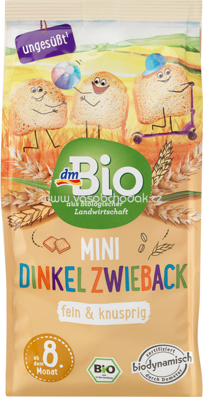 dmBio Mini Dinkel Zwieback, ab dem 8. Monat, 100g