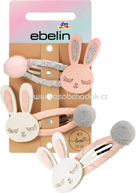 ebelin Haarclips Hase, 2 St ebelin Haarclips Hase, 2 St