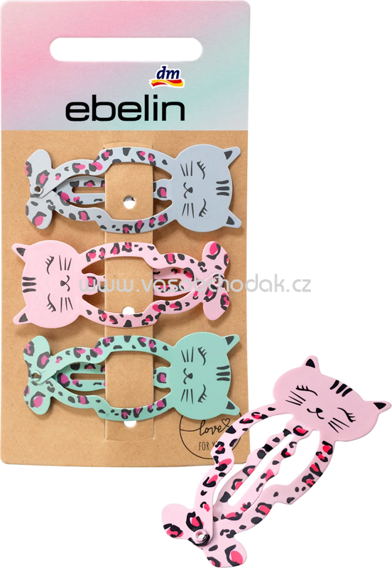 ebelin Haarclips Tier-Motiv, 3 St ebelin Haarclips Tier-Motiv, 3 St