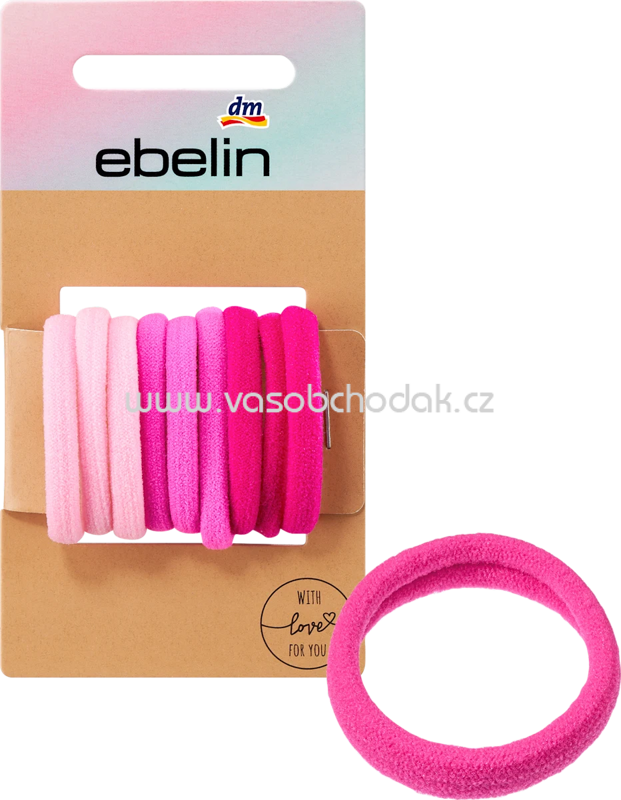 ebelin Haargummis Rosa-Mix, 9 St ebelin Haargummis Rosa-Mix, 9 St