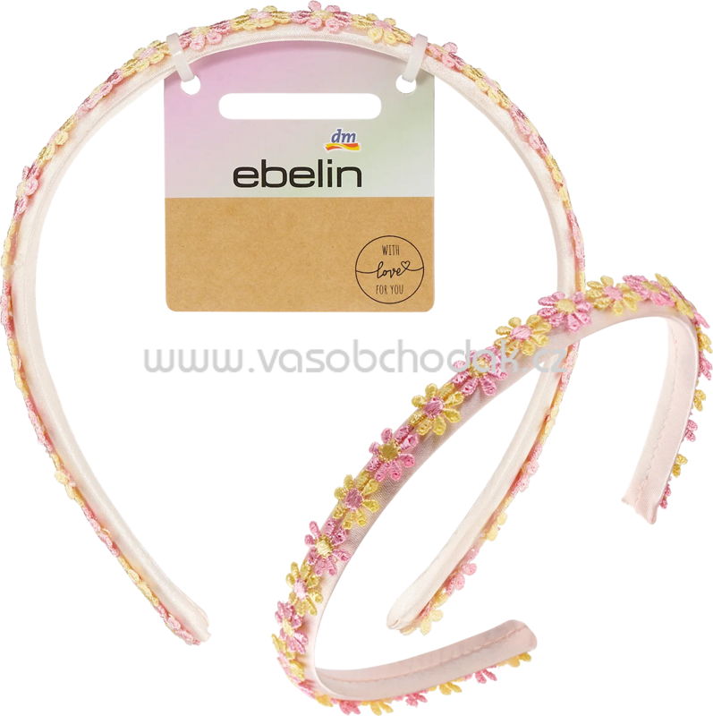 ebelin Haarreif mit Blumen-Applikation, 1 St ebelin Haarreif mit Blumen-Applikation, 1 St