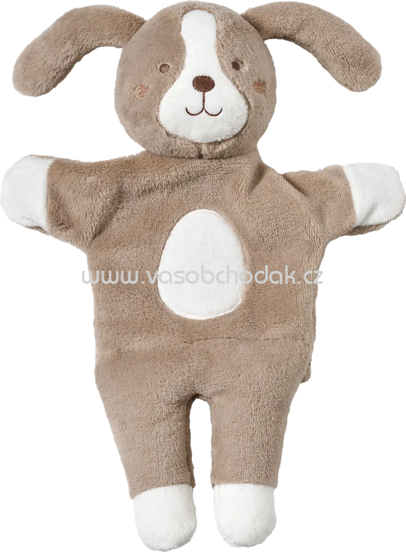Fehn Handpuppe Hund, braun