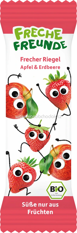 Freche Freunde Fruchtriegel Apfel & Erdbeere, ab 3 Jahren, 21g Freche Freunde Fruchtriegel Apfel & Erdbeere, ab 3 Jahren, 21g