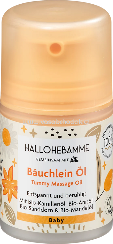 HALLOHEBAMME Babyöl Bäuchlein, 50 ml HALLOHEBAMME Babyöl Bäuchlein, 50 ml