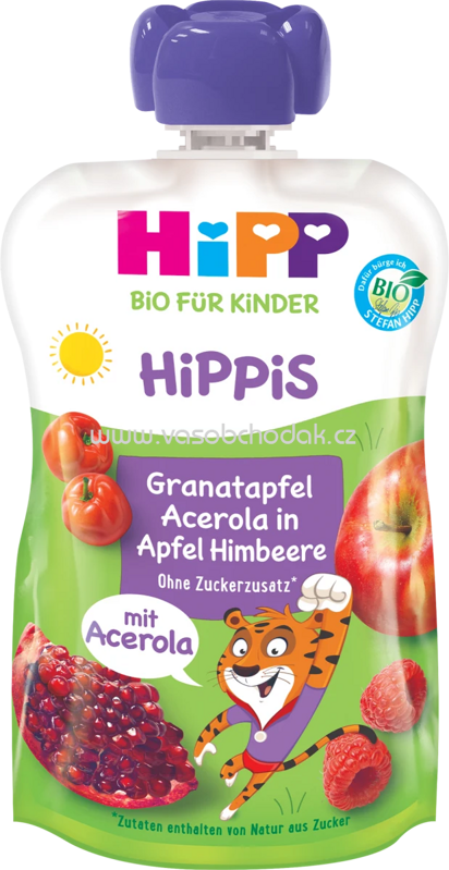 Hipp Hippis Granatapfel Acerola in Apfel Himbeere, ab 1 Jahr, 100g
