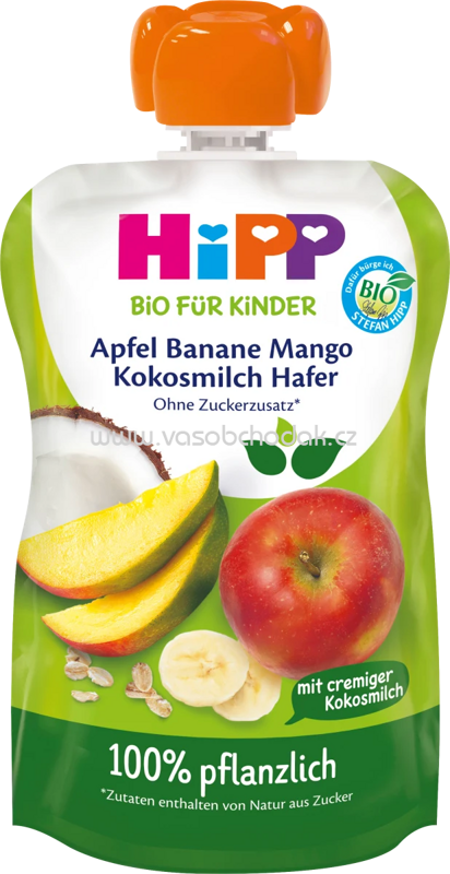 Hipp Hippis Apfel Banane Mango Kokosmilch Hafer, ab 1 Jahr, 100g