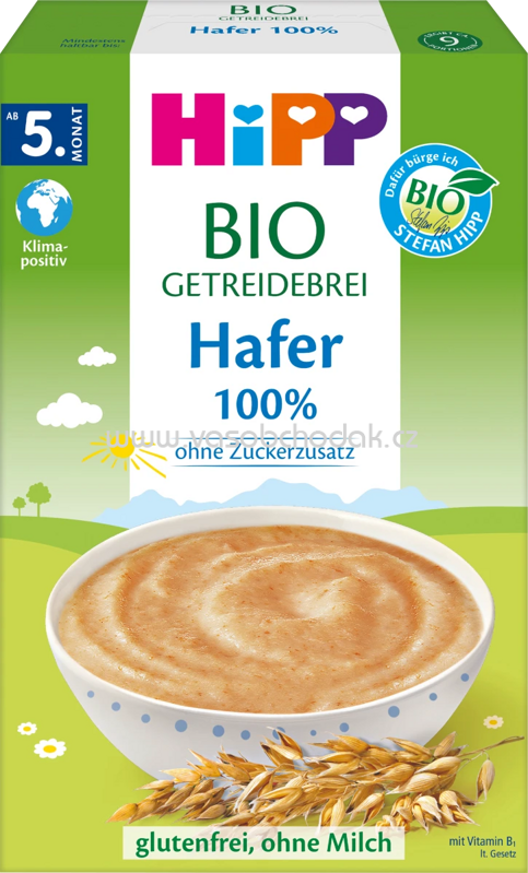 Hipp Bio Getreidebrei 100% Hafer, ab dem 5. Monat, 200 g