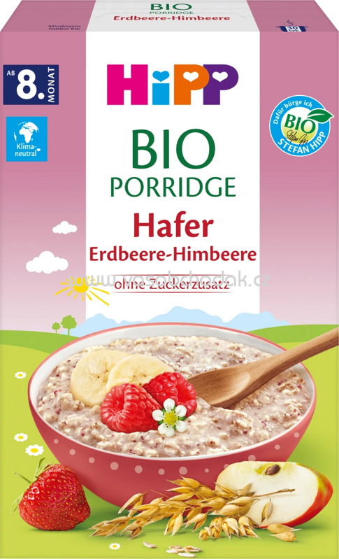 Hipp Porridge Hafer Erdbeere-Himbeere, ab 8. Monat, 250g