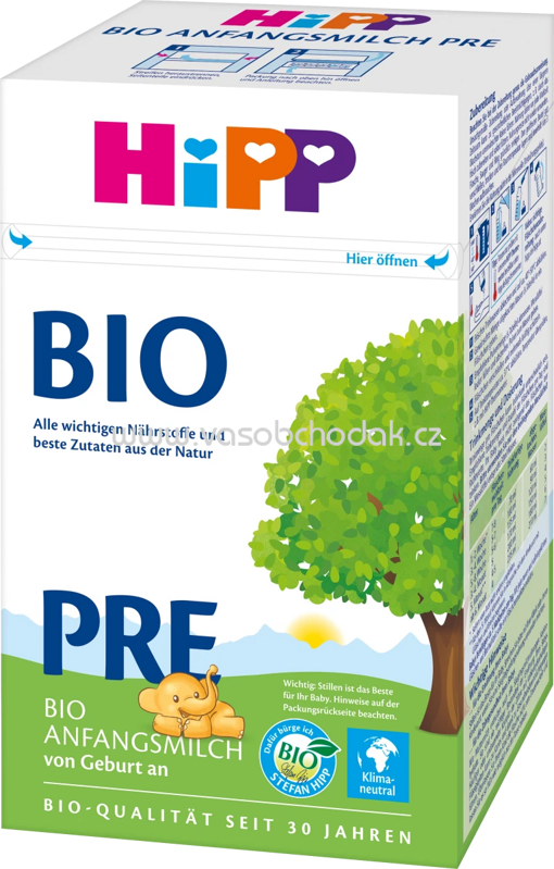 Hipp Bio Anfangsmilch Pre, von Geburt an, 600g