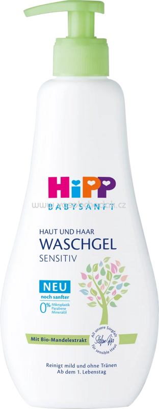 Hipp Babysanft Waschgel Haut und Haar, sensitiv, 400 ml