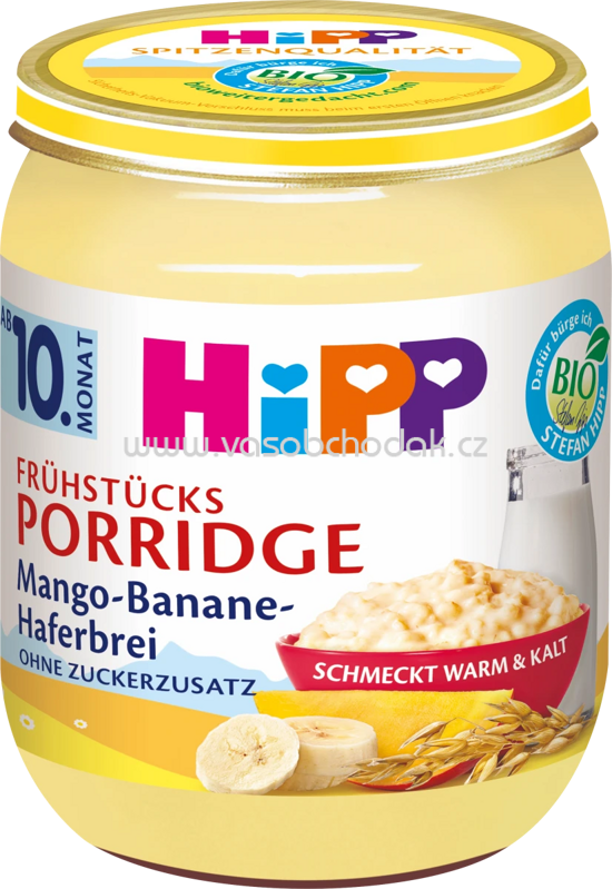 Hipp Frühstücks-Porridge Mango-Traube-Haferbrei, ab 10. Monat, 160g