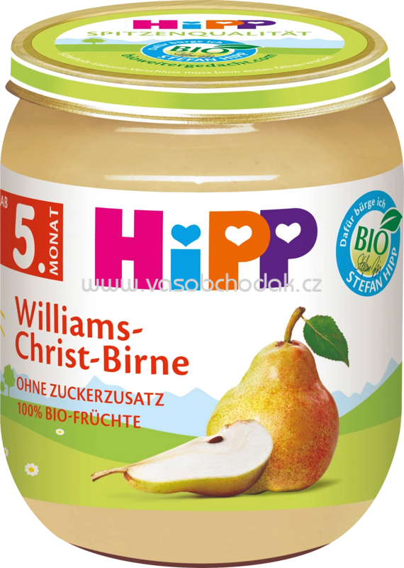 Hipp Williams-Christ-Birne, nach dem 5. Monat, 125 g